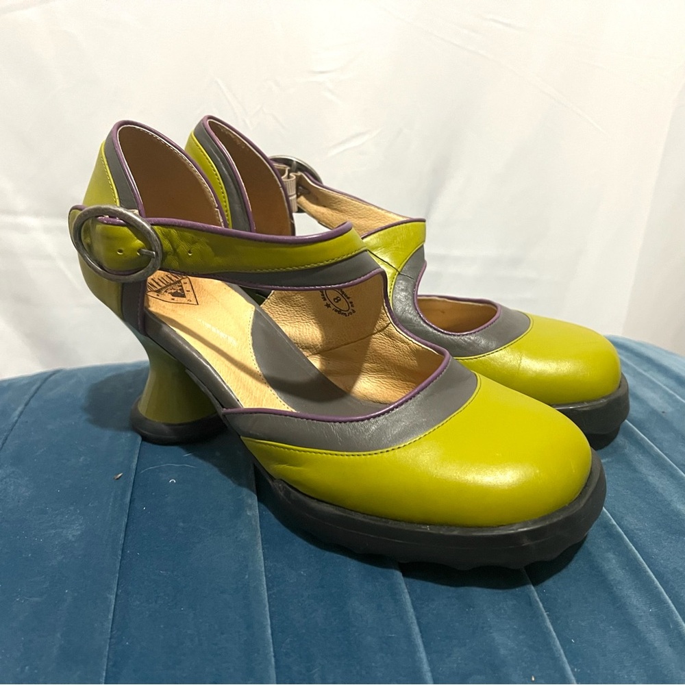John Fluevog Mini Elif Mary Jane Heels Women’s Size 8 - Fun, Funky & Fabulous!